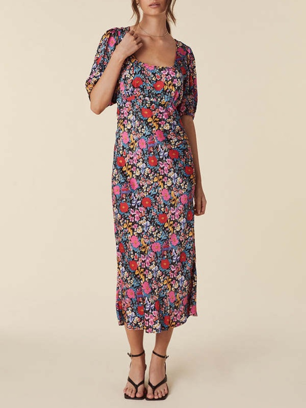 Spell Last Drinks Bias Midi Dress Medium